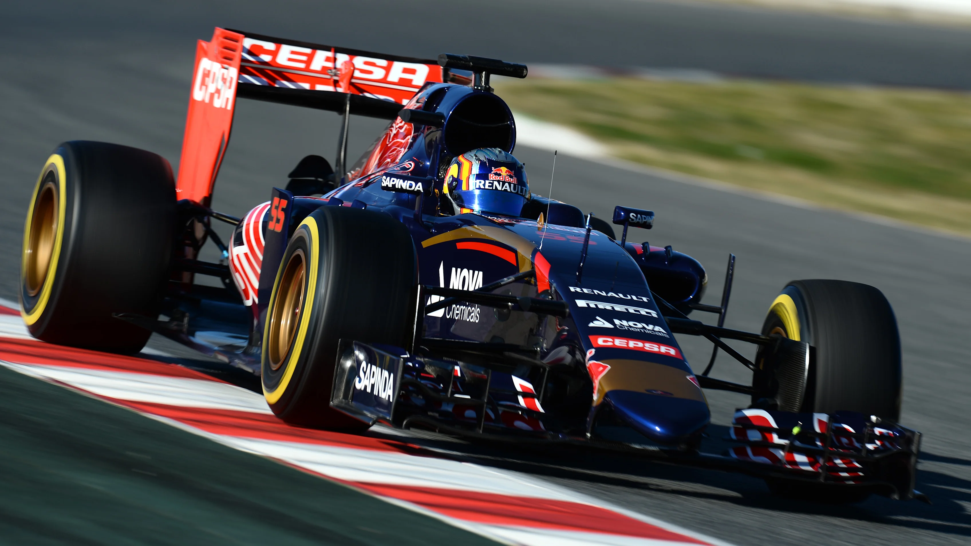 Carlos Sainz jr (ESP) Scuderia Toro Rosso STR10 at Formula One Testing, Day Four, Barcelona, Spain, 22 February 2015.