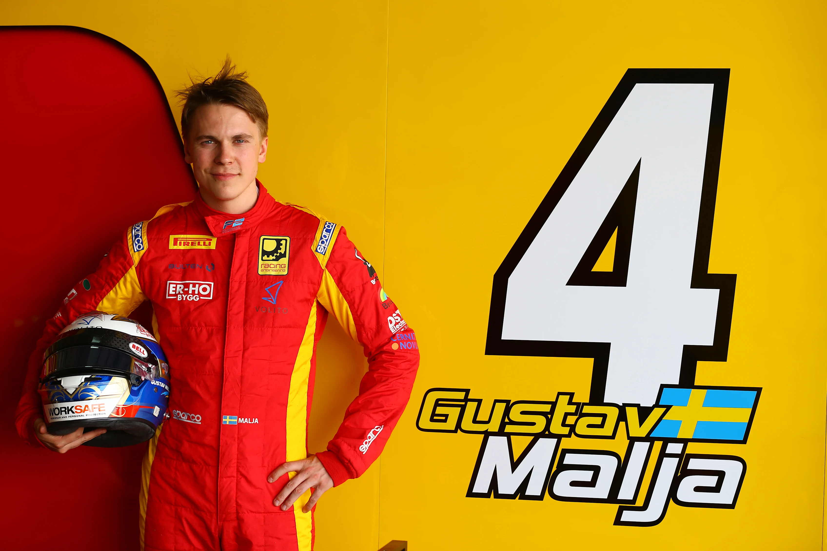 Formula 2 driver Gustav Malja