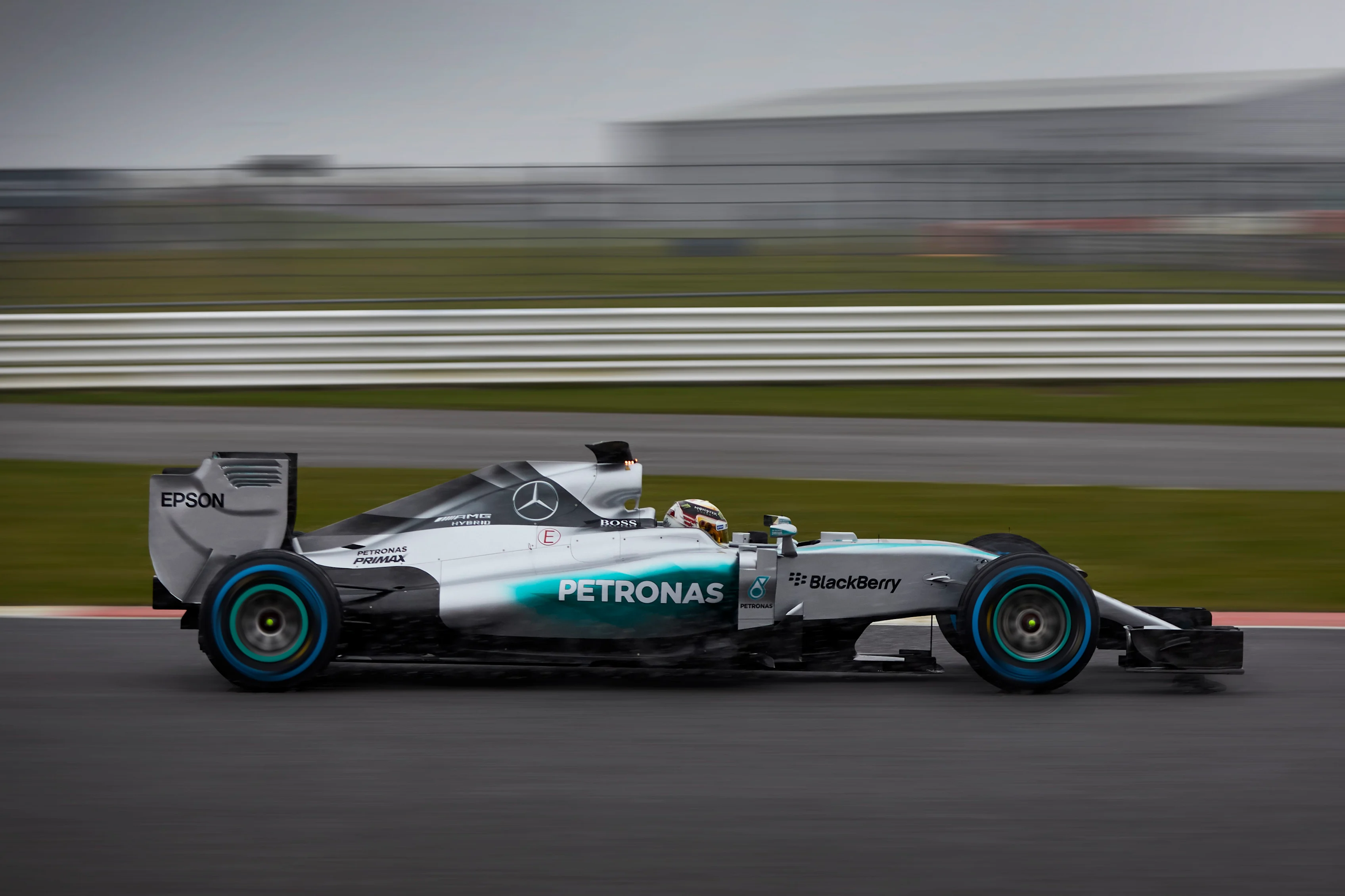 www.sutton-images.com - Lewis Hamilton (GBR) Mercedes AMG F1 W06 at the Mercedes AMG F1 W06 First