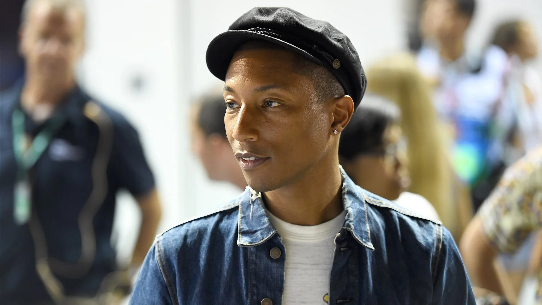 Pharrell Williams (USA) at Formula One World Championship, Rd13, Singapore Grand Prix, Practice, Marina Bay Street Circuit, Singapore, Friday 18 September 2015. &copy; Sutton Motorsport Images