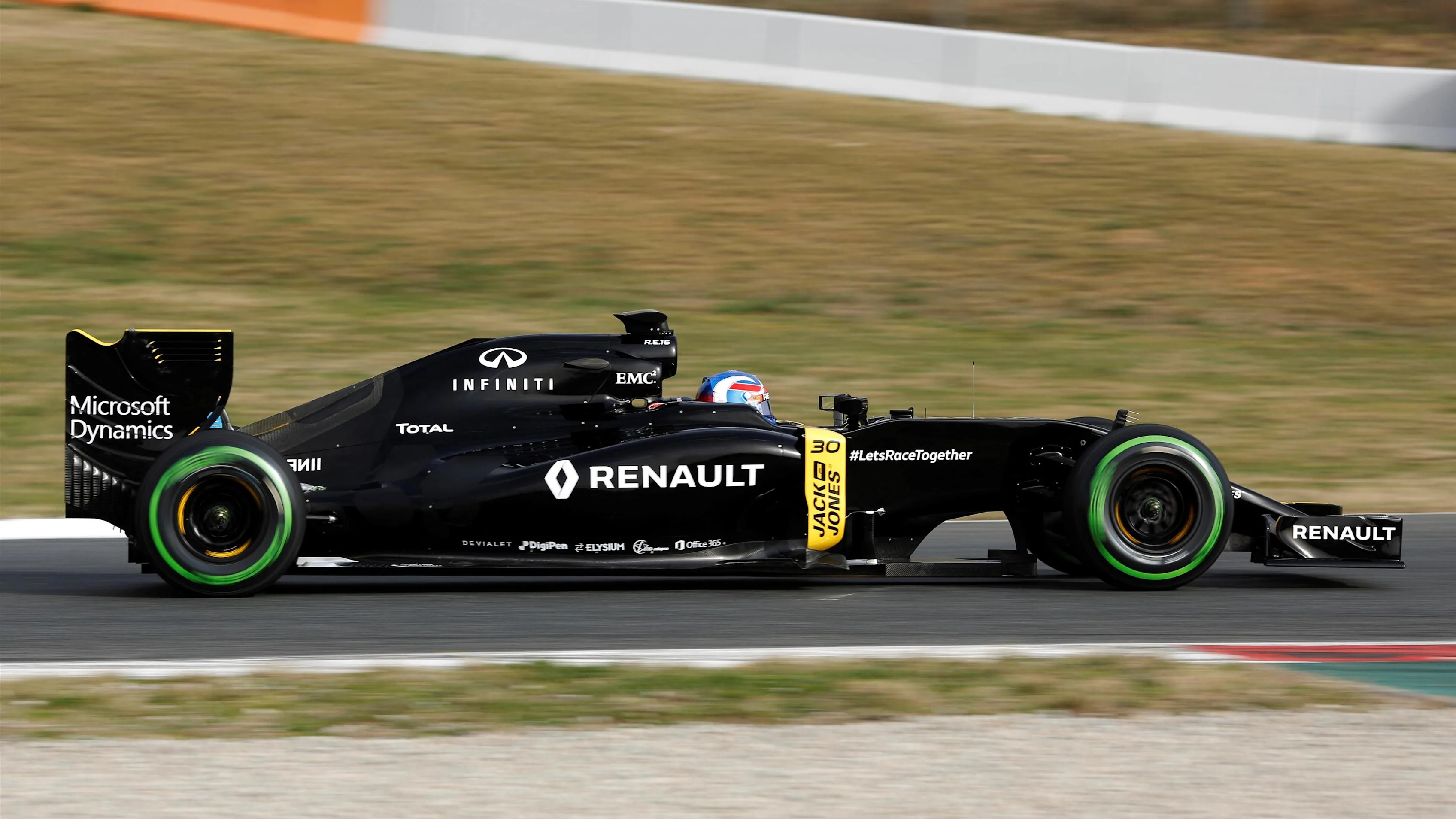 Jolyon Palmer (GBR) Renault Sport F1 Team RS16 at Formula One Testing, Day One, Barcelona, Spain, Monday 22 February 2016. &copy; Sutton Motorsport Images