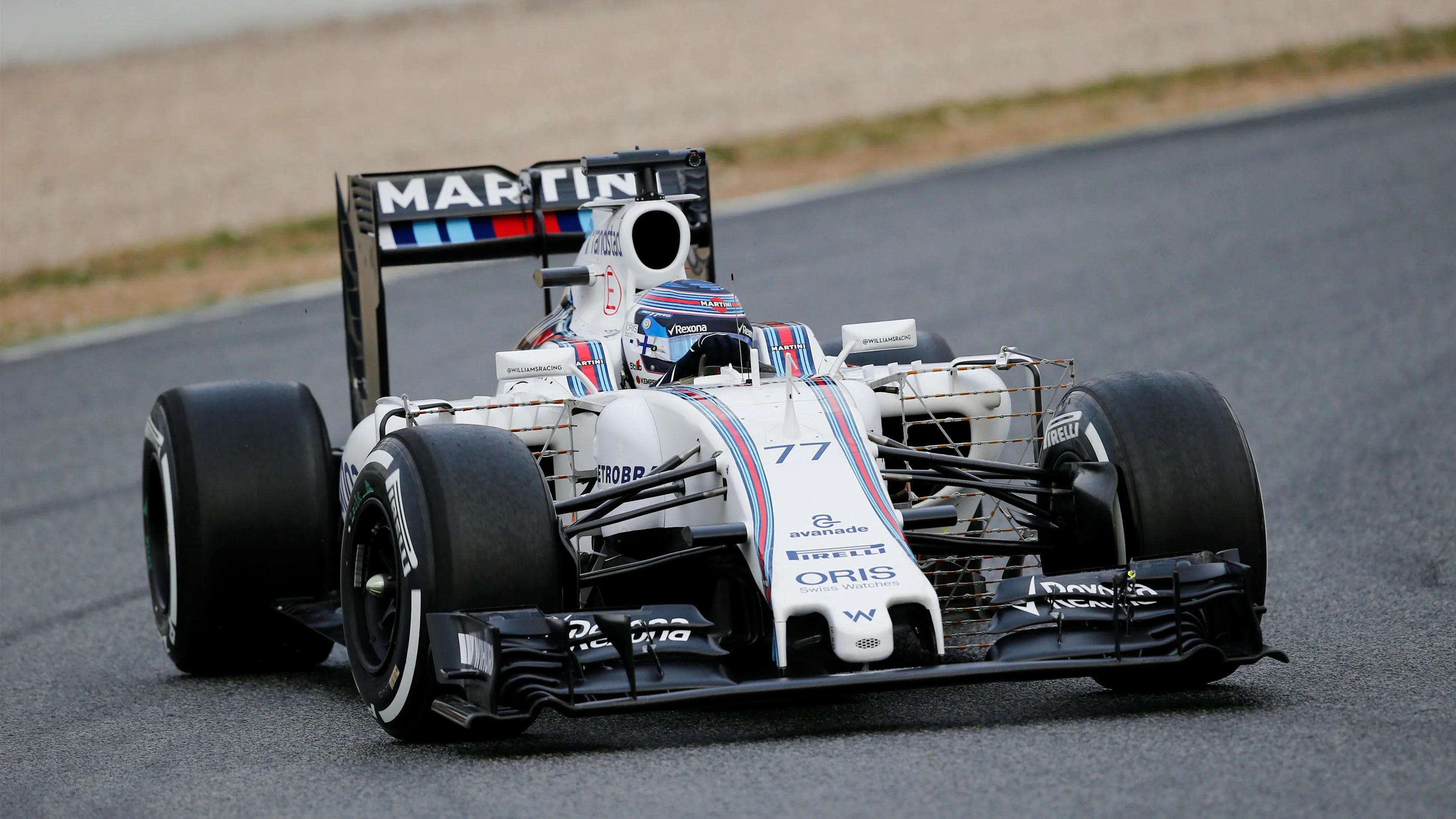 Valtteri Bottas (FIN) Williams FW38 at Formula One Testing, Day One, Barcelona, Spain, Monday 22 February 2016. &copy; Sutton Motorsport Images