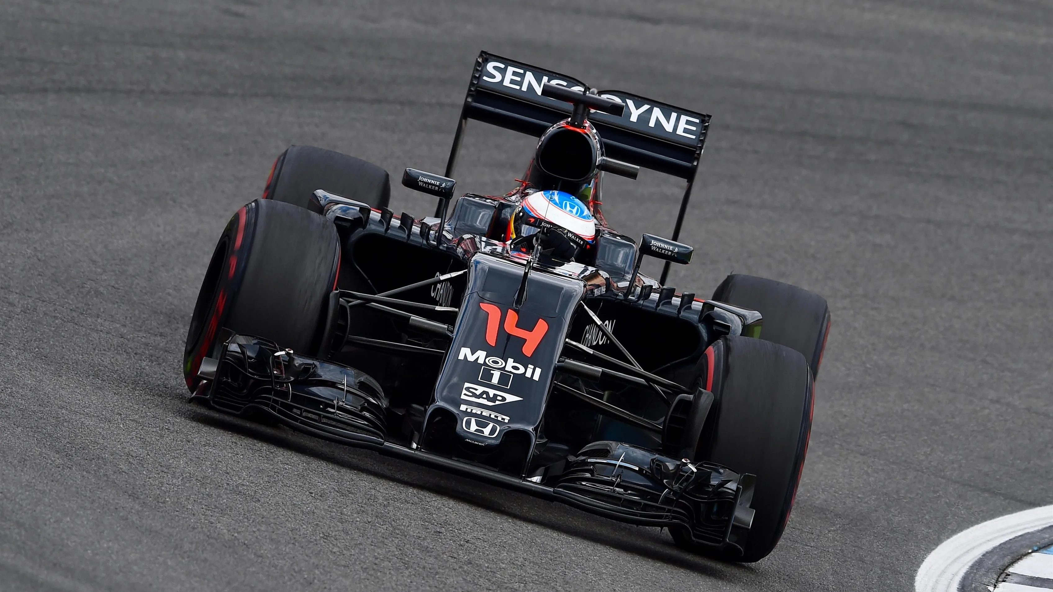 Fernando Alonso (ESP) McLaren MP4-31 at Formula One World Championship, Rd12, German Grand Prix, Practice, Hockenheim, Germany, Friday 29 July 2016. &copy; Sutton Images