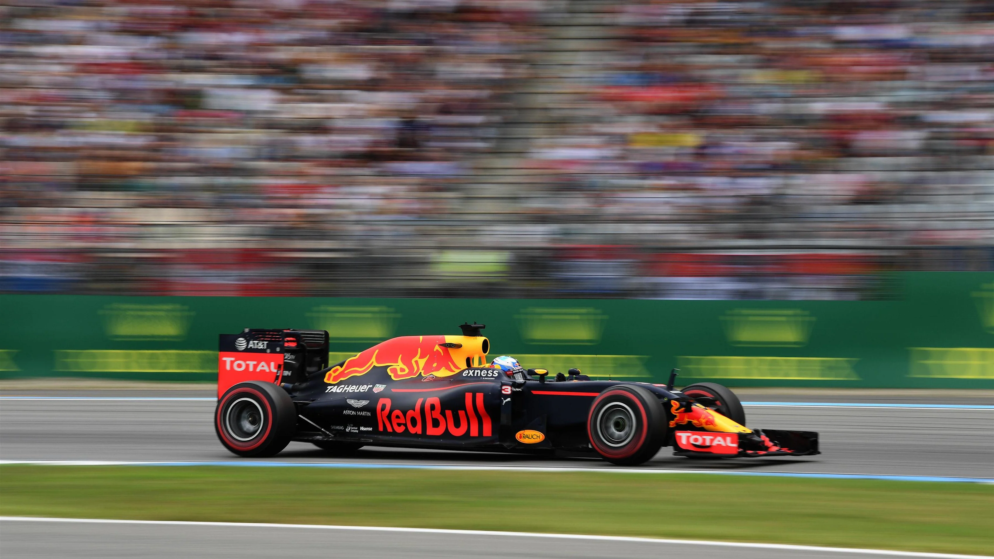 Daniel Ricciardo (AUS) Red Bull Racing RB12 at Formula One World Championship, Rd12, German Grand Prix, Practice, Hockenheim, Germany, Friday 29 July 2016. &copy; Sutton Images
