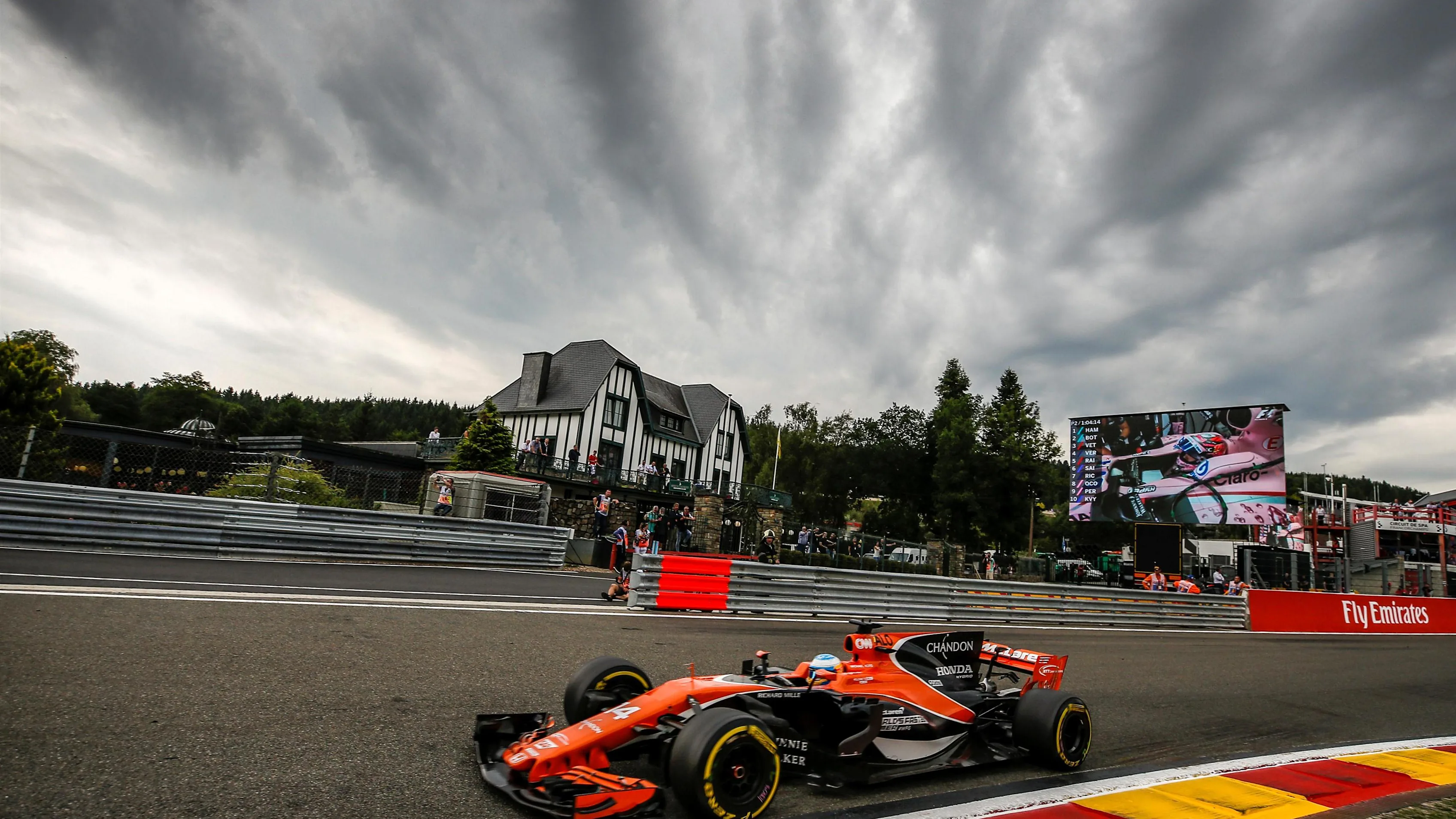 Fernando Alonso (ESP) McLaren MCL32 at Formula One World Championship, Rd12, Belgian Grand Prix, Practice, Spa Francorchamps, Belgium, Friday 25 August 2017. © Sutton Images