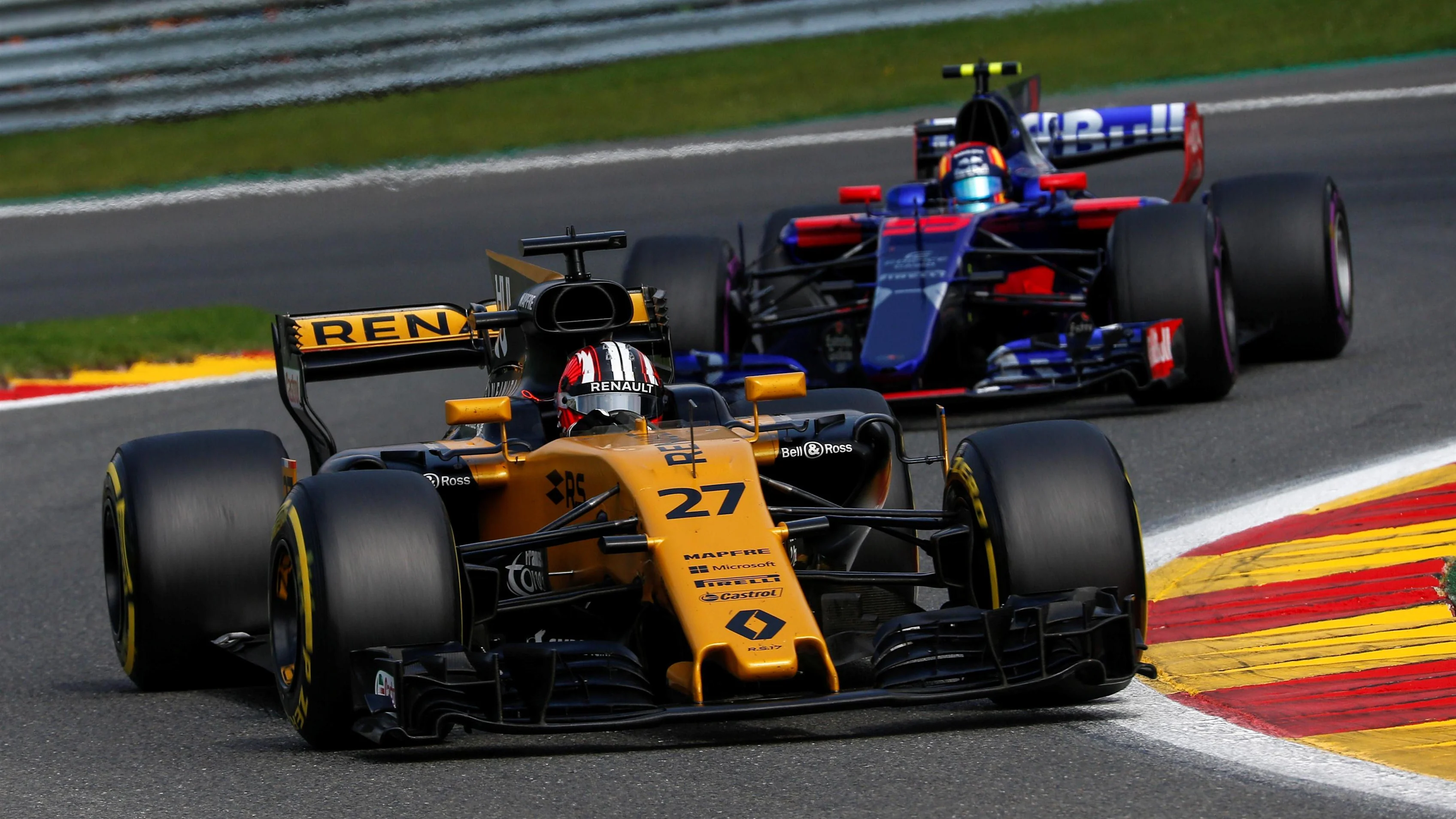 Nico Hulkenberg (GER) Renault Sport F1 Team RS17 at Formula One World Championship, Rd12, Belgian