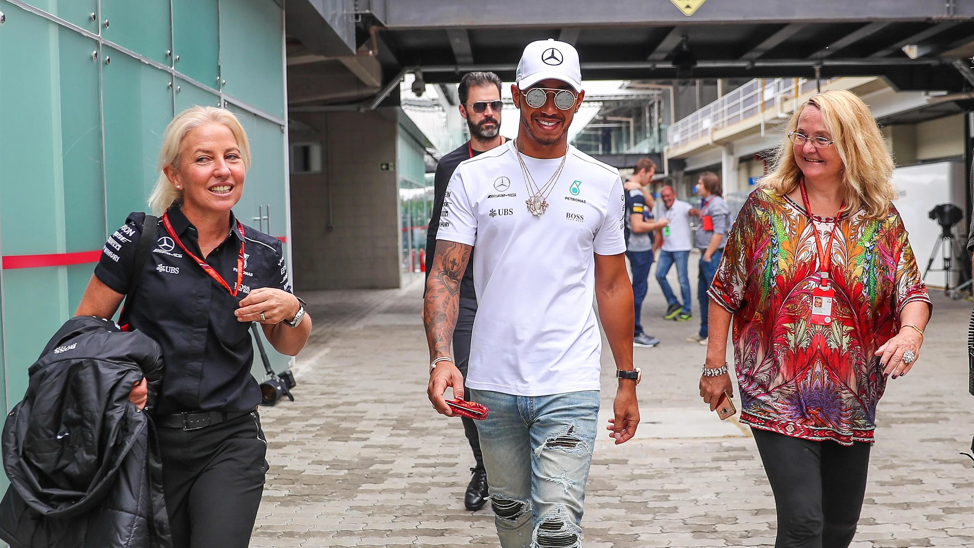 Lewis Hamilton (GBR) Mercedes AMG F1 at Formula One World Championship, Rd19, Brazilian Grand Prix, Preparations, Interlagos, Sao Paulo, Brazil, Thursday 9 November 2017. © Kym Illman/Sutton Images