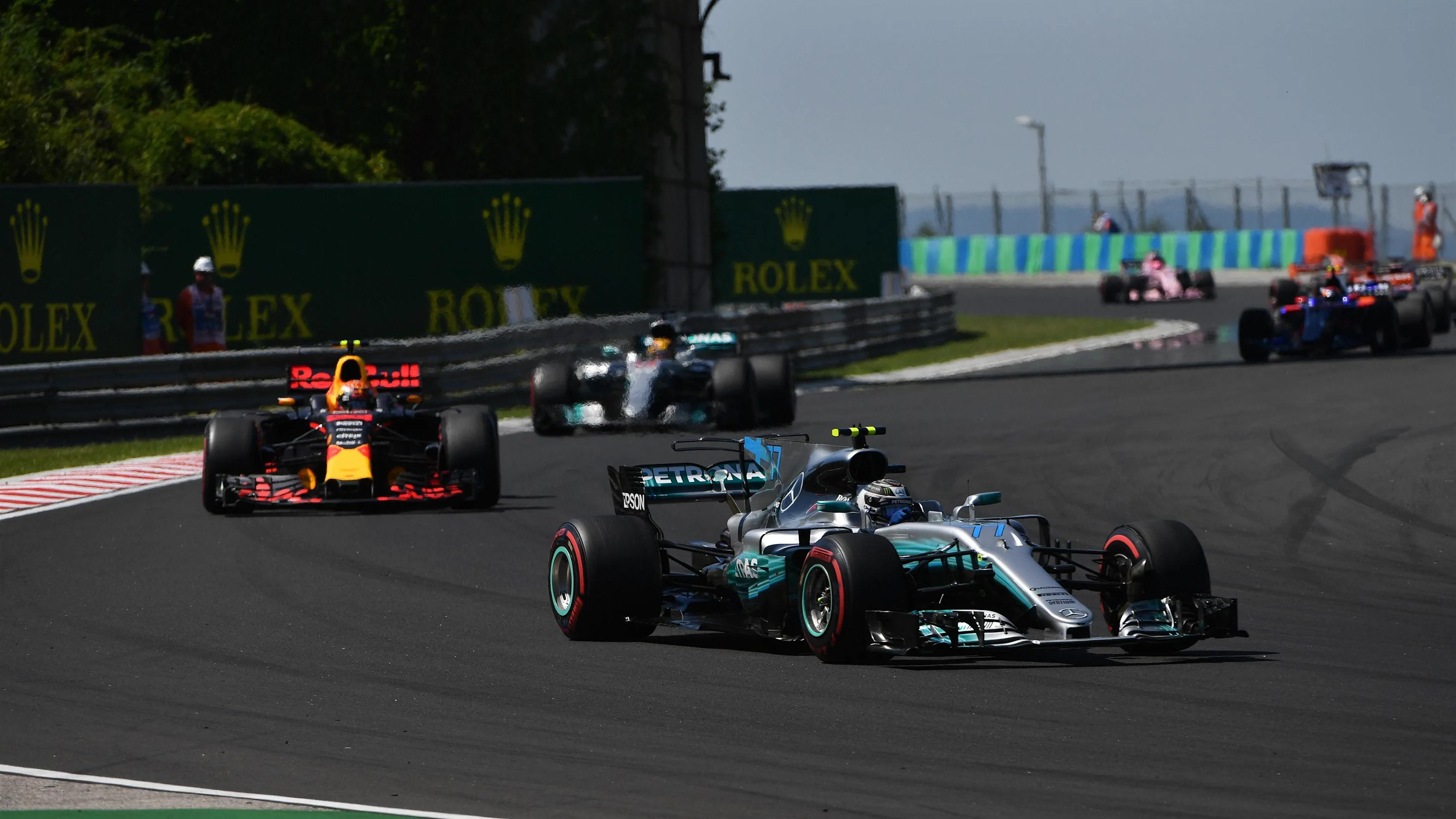 Valtteri Bottas (FIN) Mercedes-Benz F1 W08 Hybrid at Formula One World Championship, Rd11,