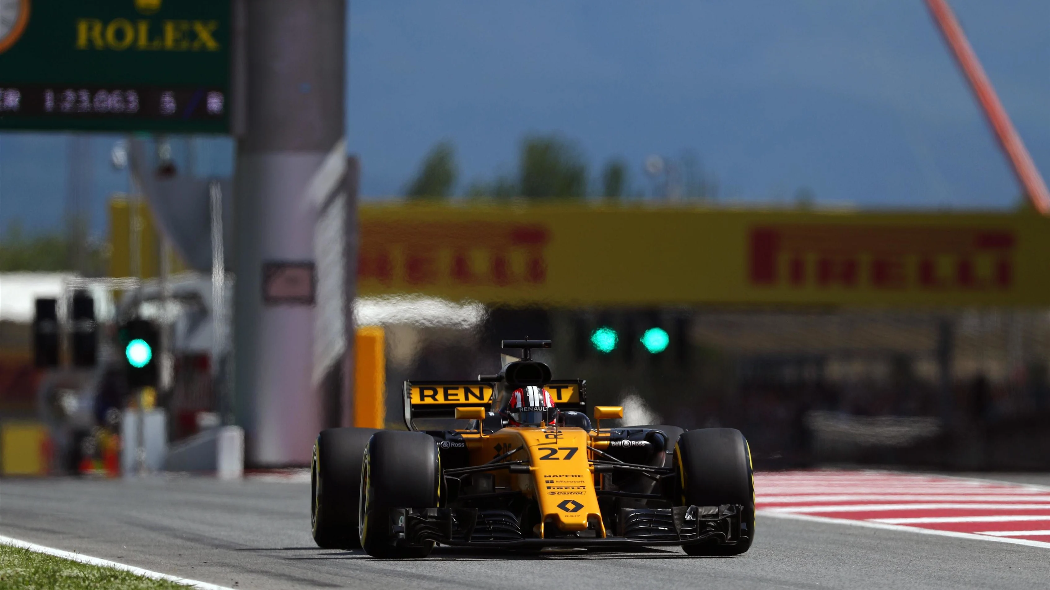 Nico Hulkenberg (GER) Renault Sport F1 Team RS17 at Formula One World Championship, Rd5, Spanish Grand Prix, Qualifying, Barcelona, Spain, Saturday 13 May 2017. © Sutton Motorsport Images