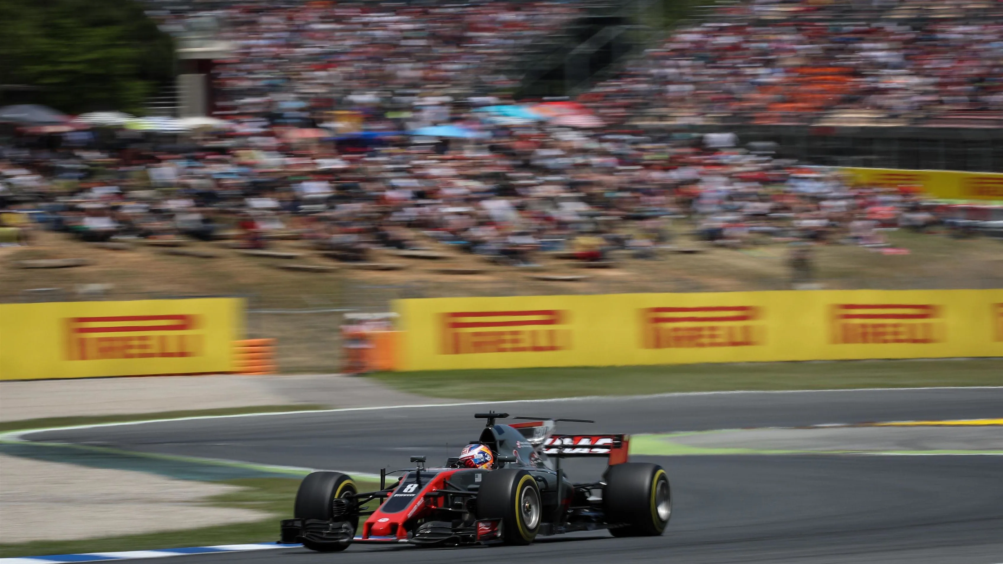 Romain Grosjean (FRA) Haas VF-17 at Formula One World Championship, Rd5, Spanish Grand Prix, Race, Barcelona, Spain, Sunday 14 May 2017. © Sutton Motorsport Images