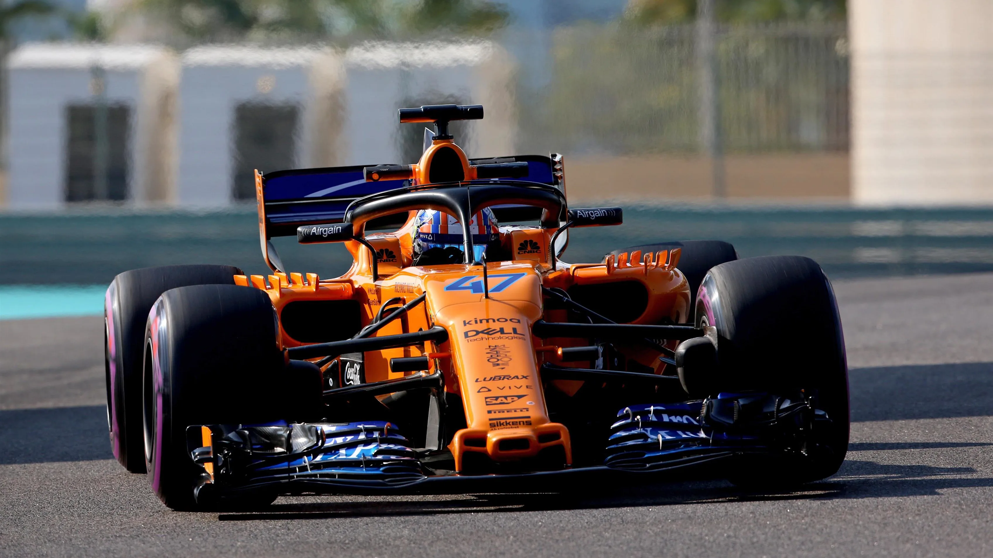 Lando Norris, McLaren MCL33 at Formula One Testing, Day One, Yas Marina Circuit, Abu Dhabi, UAE, Tuesday 27 November 2018.
