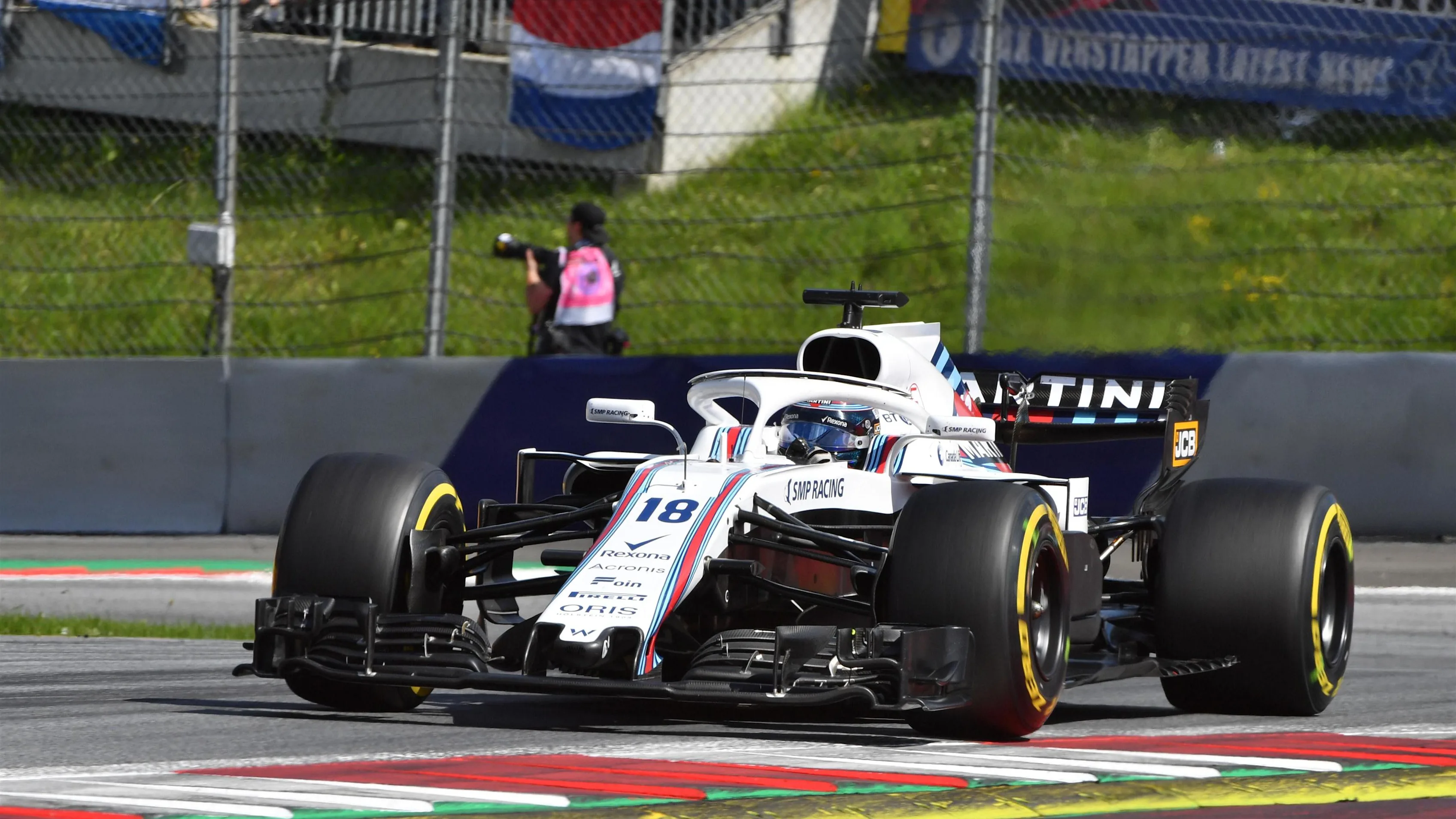 Lance Stroll (CDN) Williams FW41 at Formula One World Championship, Rd9, Austrian Grand Prix, Race,