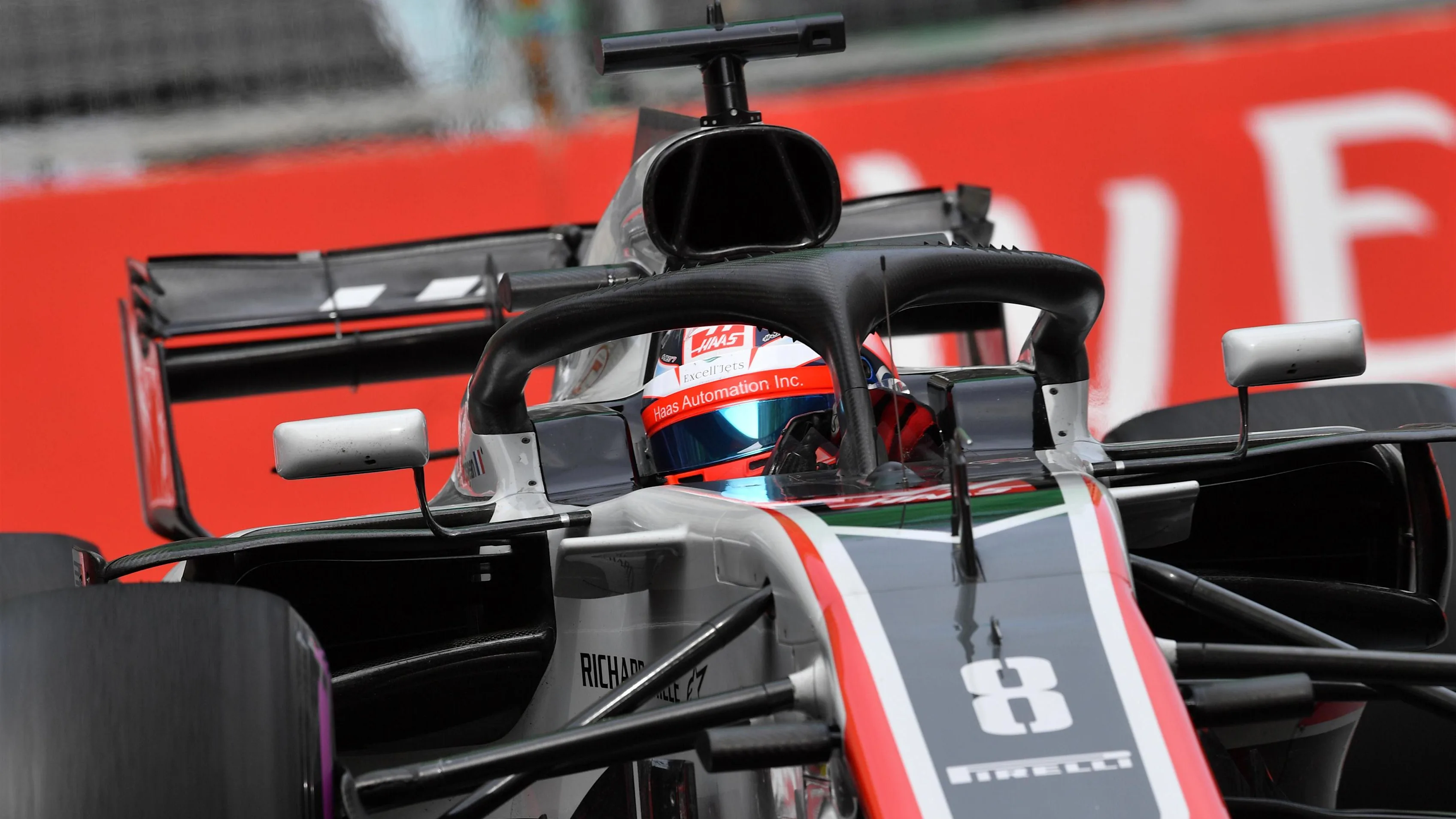 Romain Grosjean (FRA) Haas VF-18 at Formula One World Championship, Rd4, Azerbaijan Grand Prix, Practice, Baku City Circuit, Baku, Azerbaijan, Friday 27 April 2018. © Jerry Andre/Sutton Images