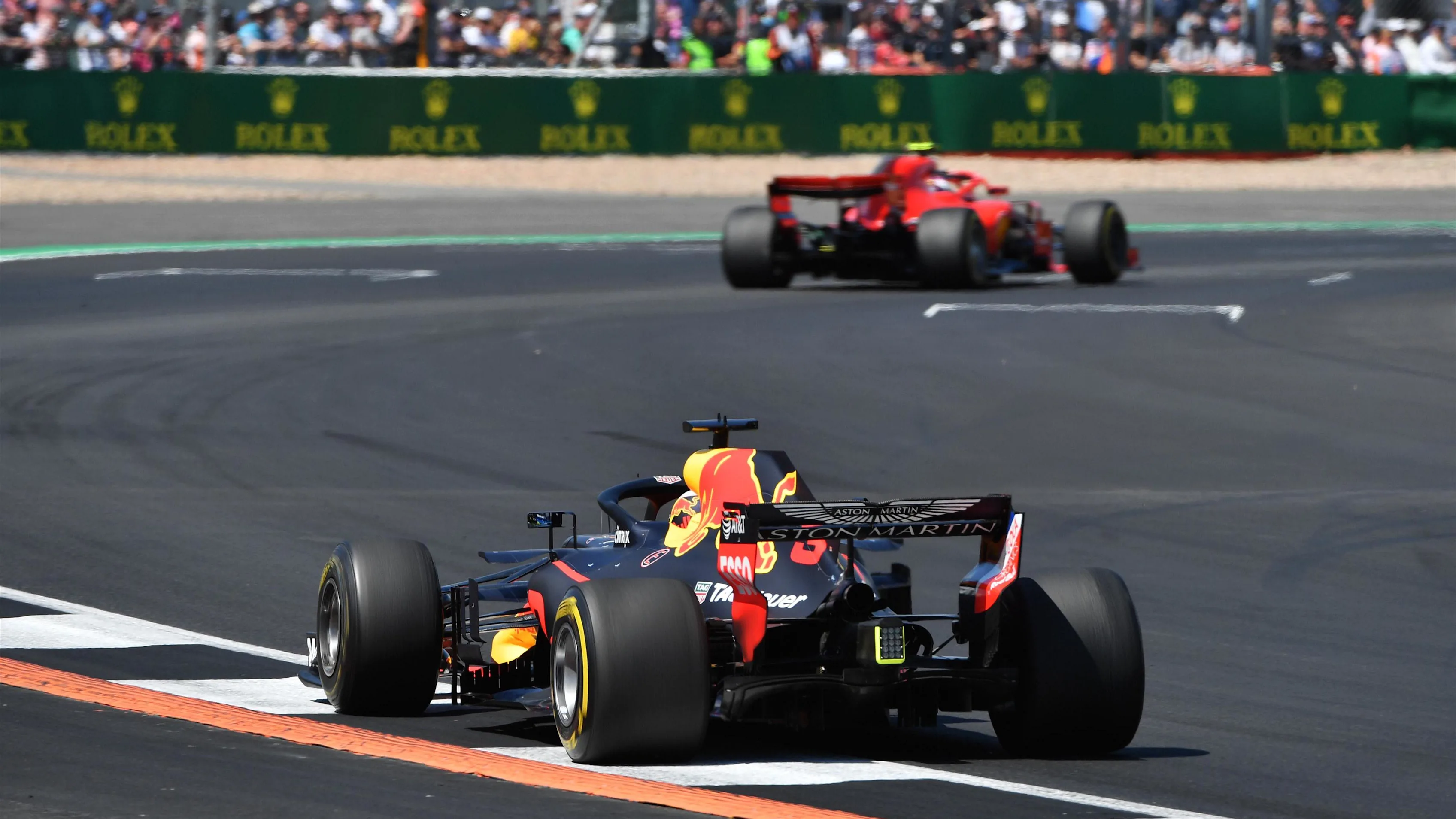 Daniel Ricciardo (AUS) Red Bull Racing RB14 at Formula One World Championship, Rd10, British Grand