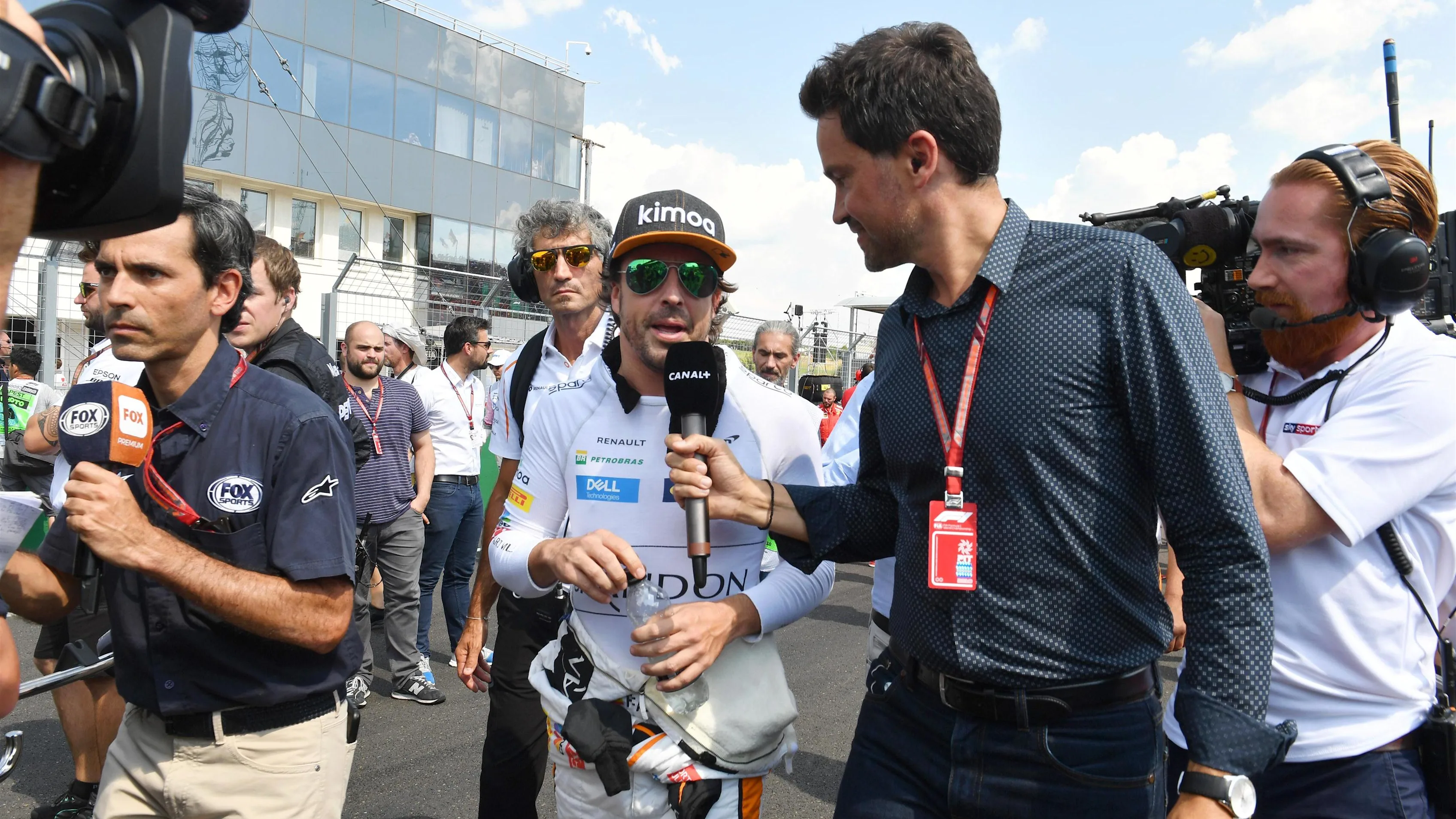 Fernando Alonso (ESP) McLaren on the grid at Formula One World Championship, Rd12, Hungarian Grand
