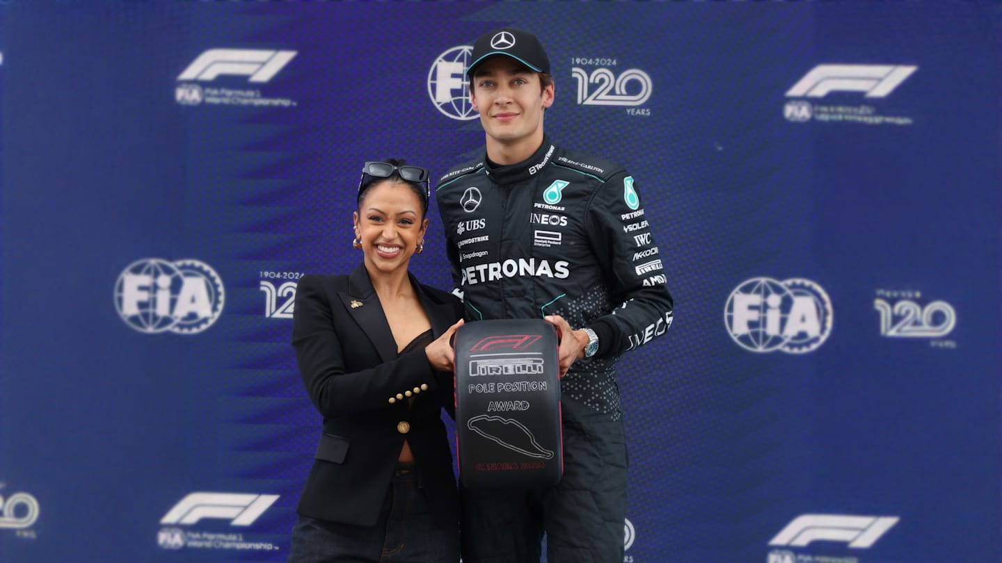 CIRCUIT GILLES-VILLENEUVE, CANADA - JUNE 08: George Russell, Mercedes F1 W15 during the Canadian GP